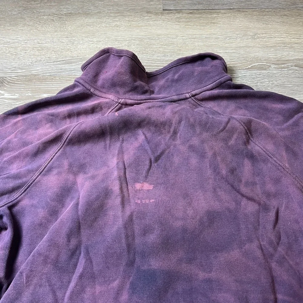 Lady Vesta Jacket Womens XL Purple Notre Dame Supima Cotton Zip Up Sweatshirt